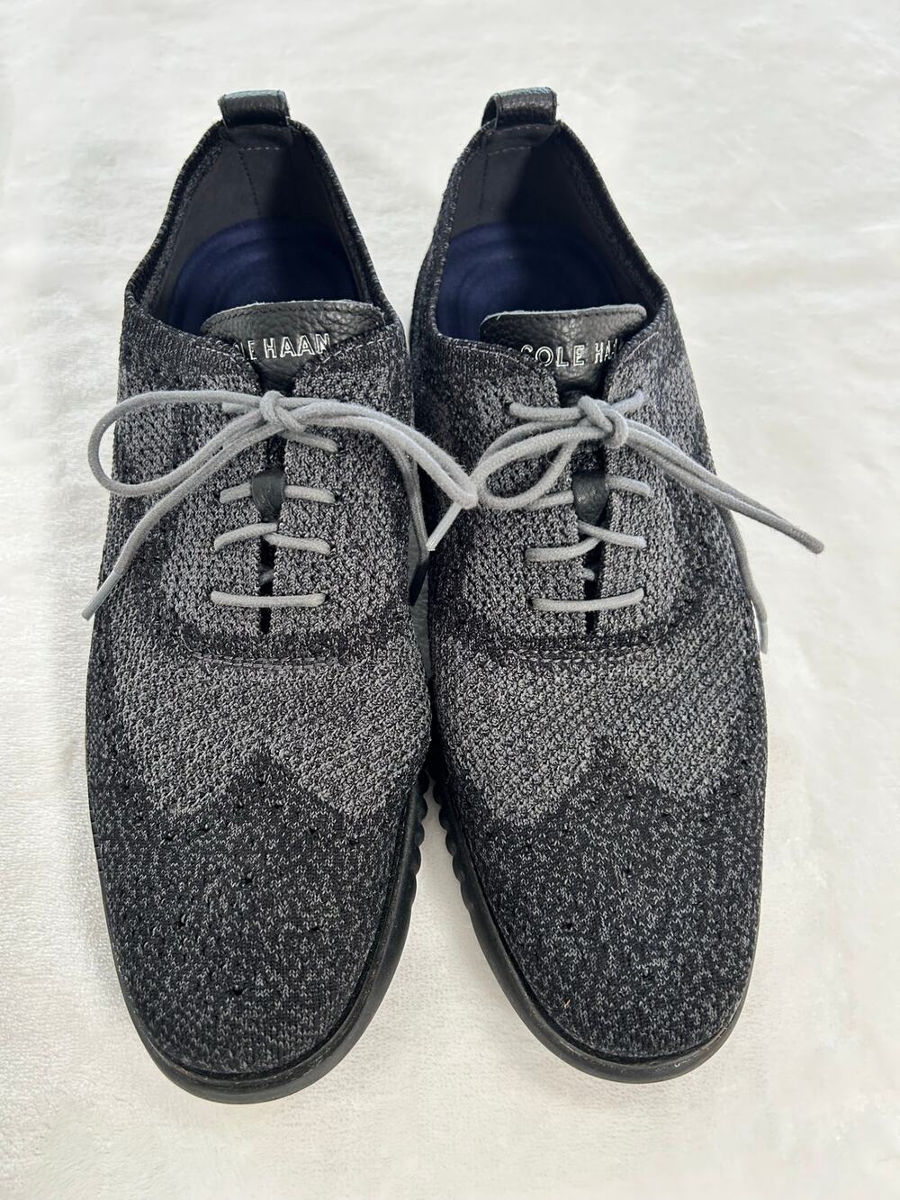 Cole Haan 2 ZEROGRAND Stitchtite Oxford Wingtip Black Magnet Men's Size 11 XC